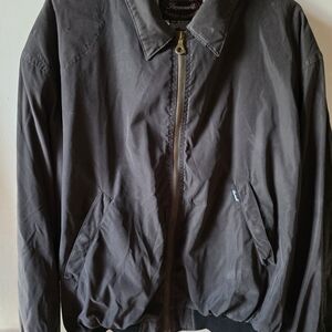 Faconnable Vintage Zip Jacket Men’s L Soft Cotton Lined Water Resistant